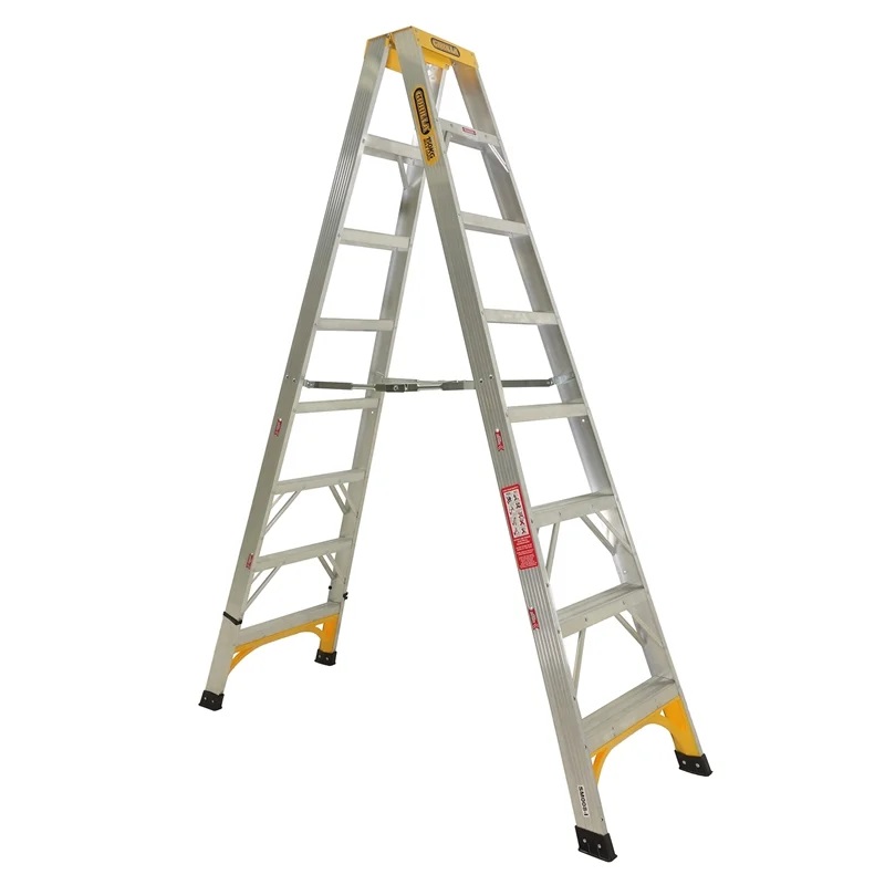 DBSTEP8AL Gorilla Stepladder Double Side Aluminium 8FT (2.4m) 180kg - Image 1