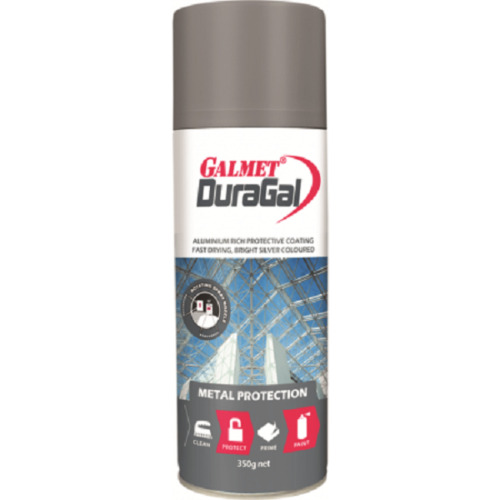 DURAGSP Galmet Duragal Silver Paint Spray 350g - Image 1