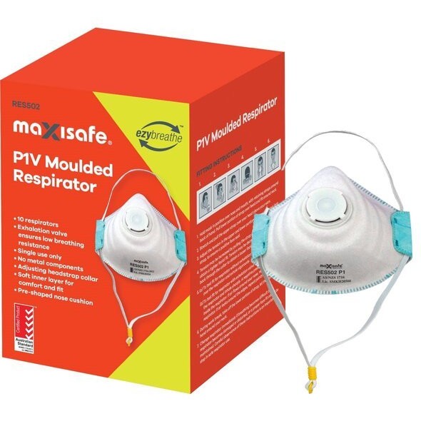 DUSTP2V Respirators P2V with Valve - Pack of 10 - Image 1