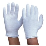 Gloves Poly Cotton White