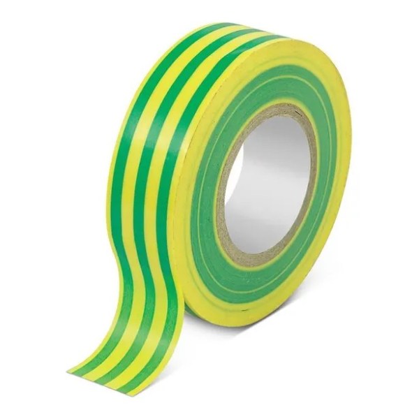 Electrical Insulation Tape Yellow & Green 18mm x 20m