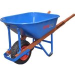 Easymix Wheelbarrow Steel Tray/Wood Handle Wide Wheel F/F